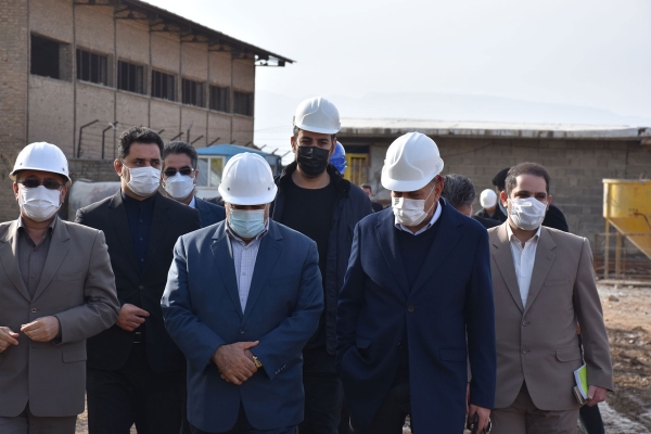 گزارش تصویری بازدید استاندار کرمانشاه از محل احداث ساختمان جدید اتاق بازرگانی