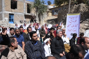 افتتاح مدرسه سه کلاسه روستای حشمر ثلاث باباجانی