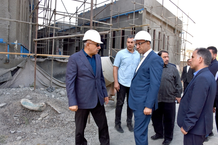 بازدید استاندار کرمانشاه از ساختمان جدید اتاق بازرگانی کرمانشاه