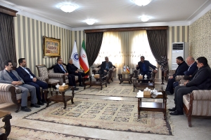 دیدار رئیس اتاق بازرگانی کرمانشاه با جمعی از فعالان شاخص اقتصادی