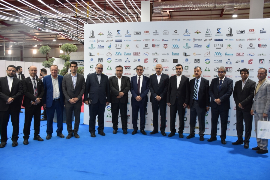 گزارش تصویری مراسم افتتاحیه نمایشگاه بین المللی تخصصی صنعت ساختمان سلیمانیه عراق با اختصاص پاویون کرمانشاه