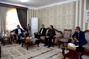 دیدار رئیس اتاق بازرگانی کرمانشاه با مدیر شعب بانک صادرات استان